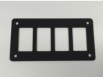 BLACK G-10 UNIVERSAL ROCKER SWITCH PANELS (4 SPOT)