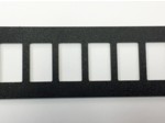 BLACK ABS PLASTIC UNIVERSAL ROCKER SWITCH PANELS (6 SPOT)