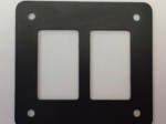 BLACK ANODIZED ALUMIUM UNIVERSAL ROCKER SWITCH PANEL (2 SPOT)