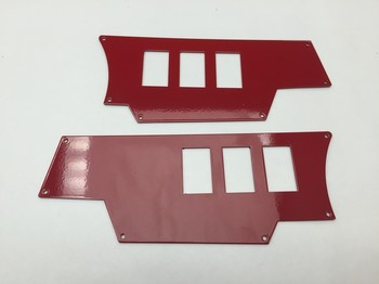 POLARIS RZR XP 1000 RED ALUMINUM 6 ROCKER SWITCH PANEL (40027AR)