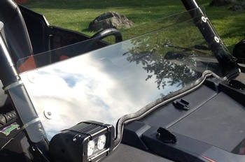 POLARIS RZR 900 & XP 1000 3/16" CLEAR SHORTY LOWER WINDSHIELD (40003)